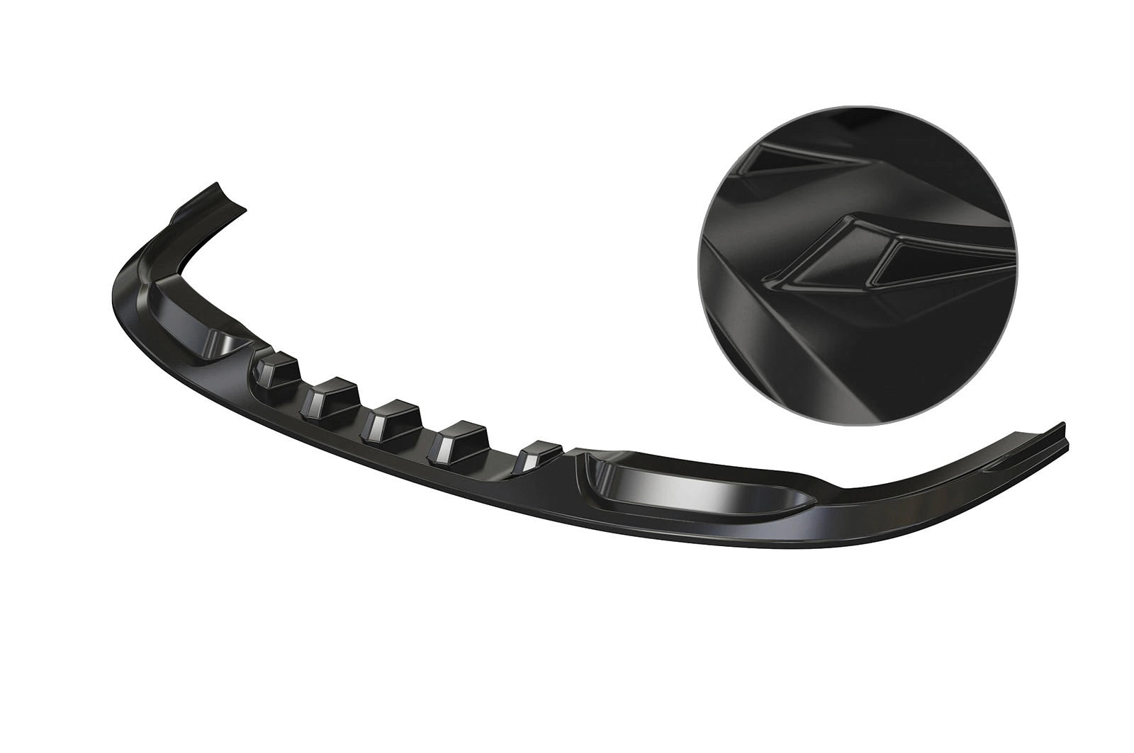 CSR Frontspoiler | Cup-Spoilerlippe mit ABE für VW Passat B6 R36 CSL343-G Glossy schwarz Hochglanz (keine Lackierung erforderlich)