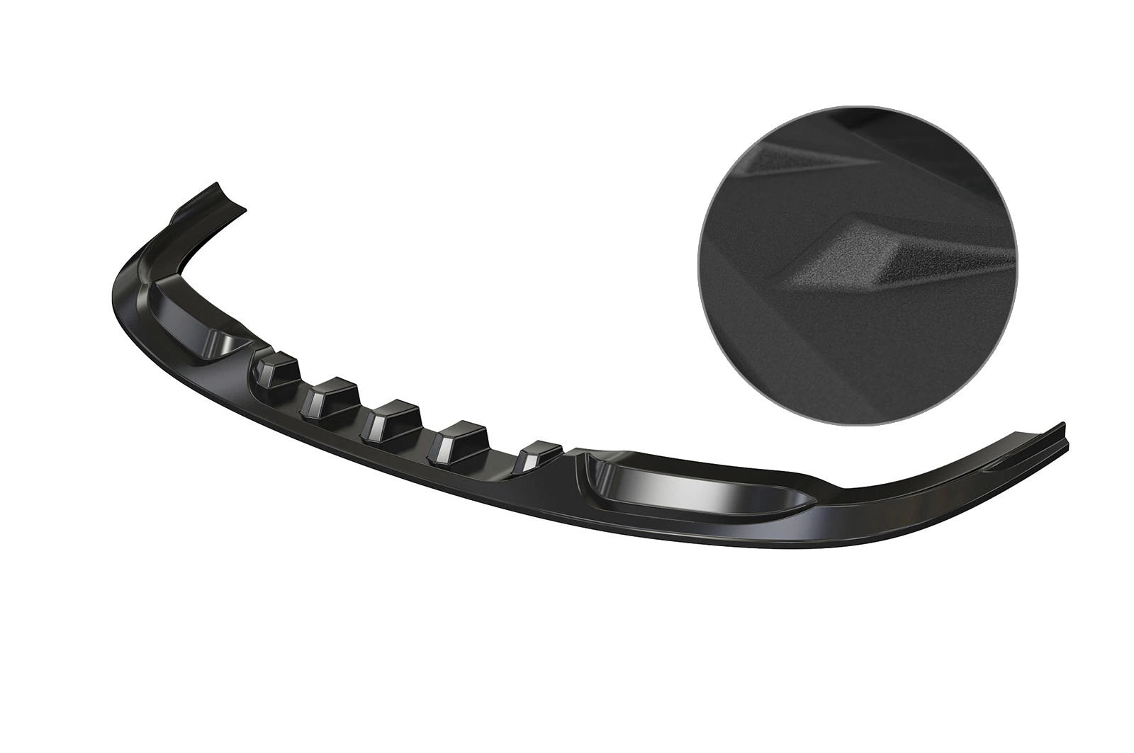 CSR Frontspoiler | Cup-Spoilerlippe mit ABE für VW Passat B6 R36 CSL343-S Strukturiert schwarz matt (keine Lackierung erforderlich)