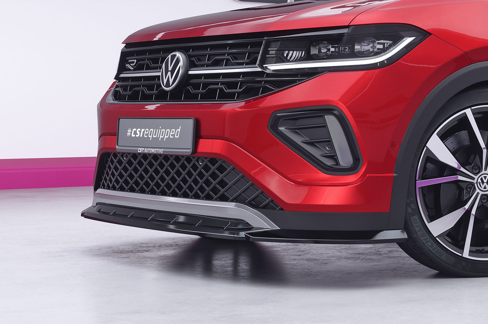CSR Frontspoiler | Cup-Spoilerlippe mit ABE für VW T-Cross R-Line CSL010