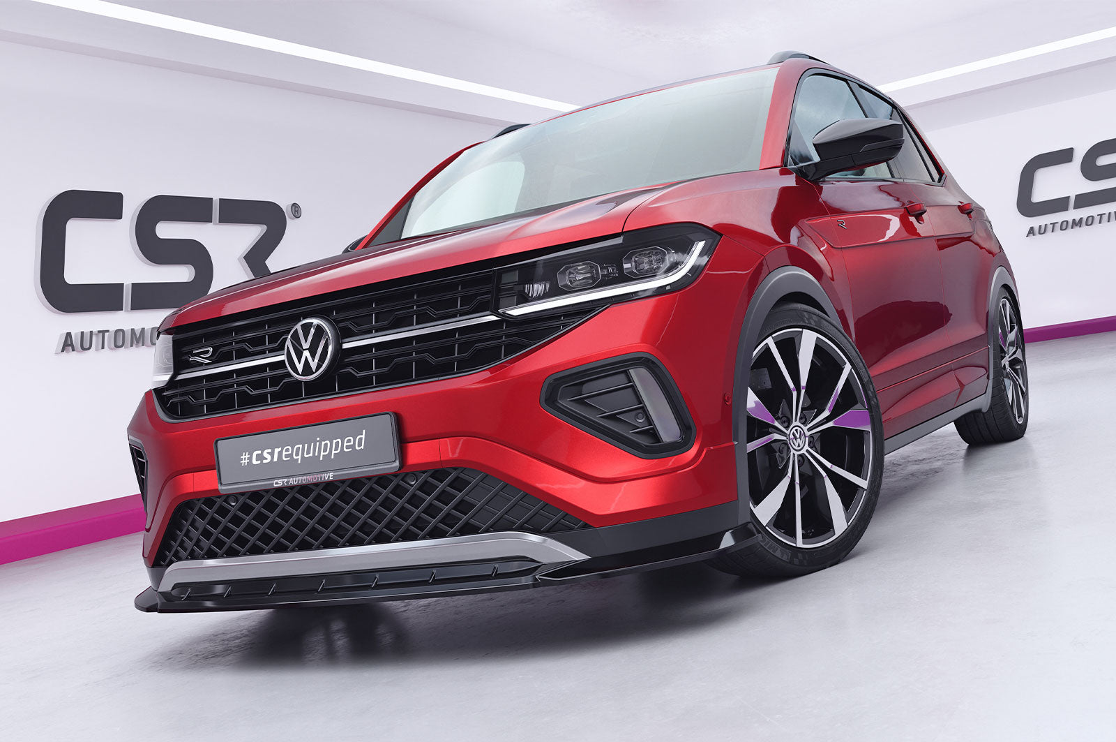 CSR Frontspoiler | Cup-Spoilerlippe mit ABE für VW T-Cross R-Line CSL010