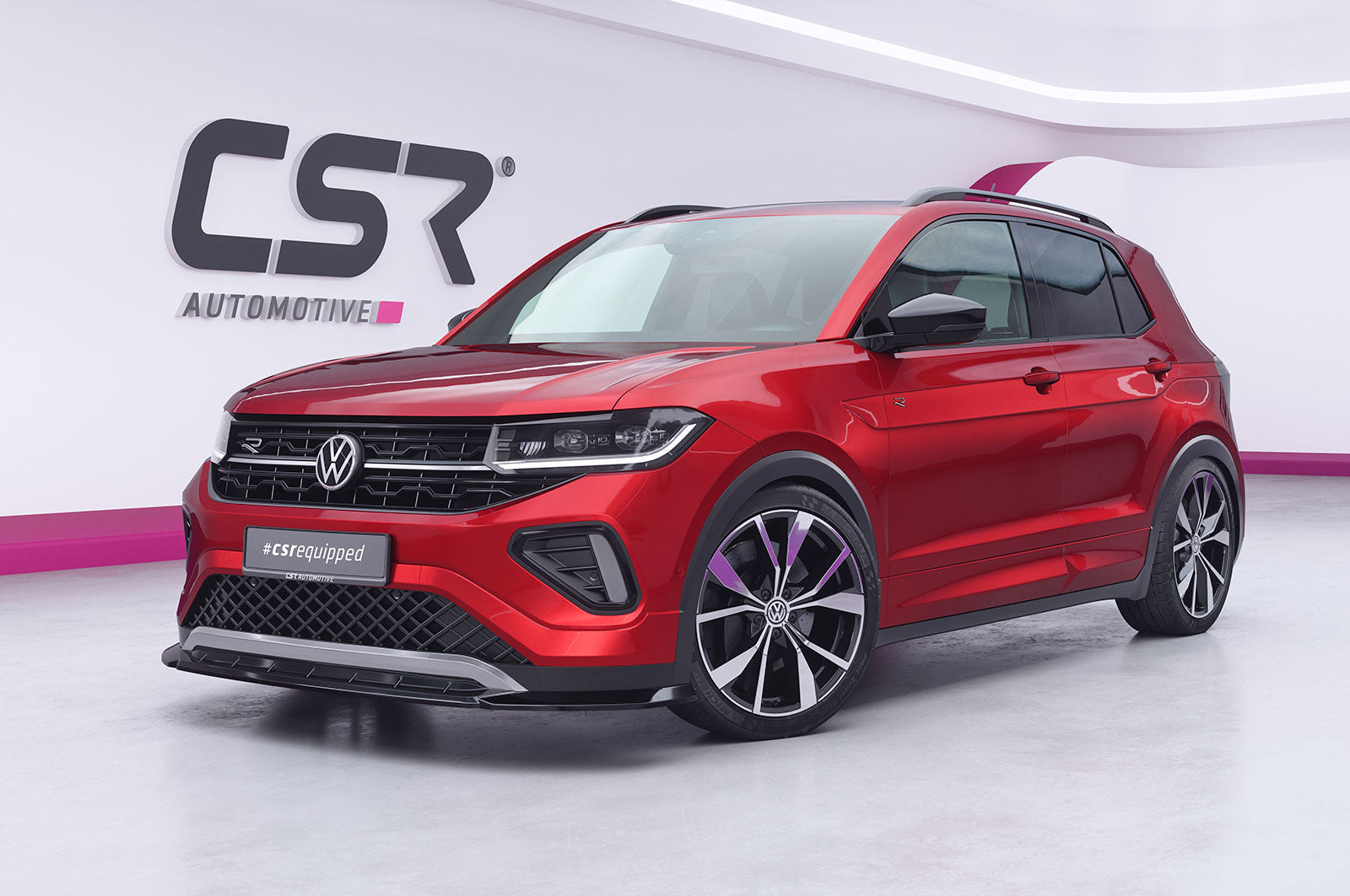 CSR Frontspoiler | Cup-Spoilerlippe mit ABE für VW T-Cross R-Line CSL010