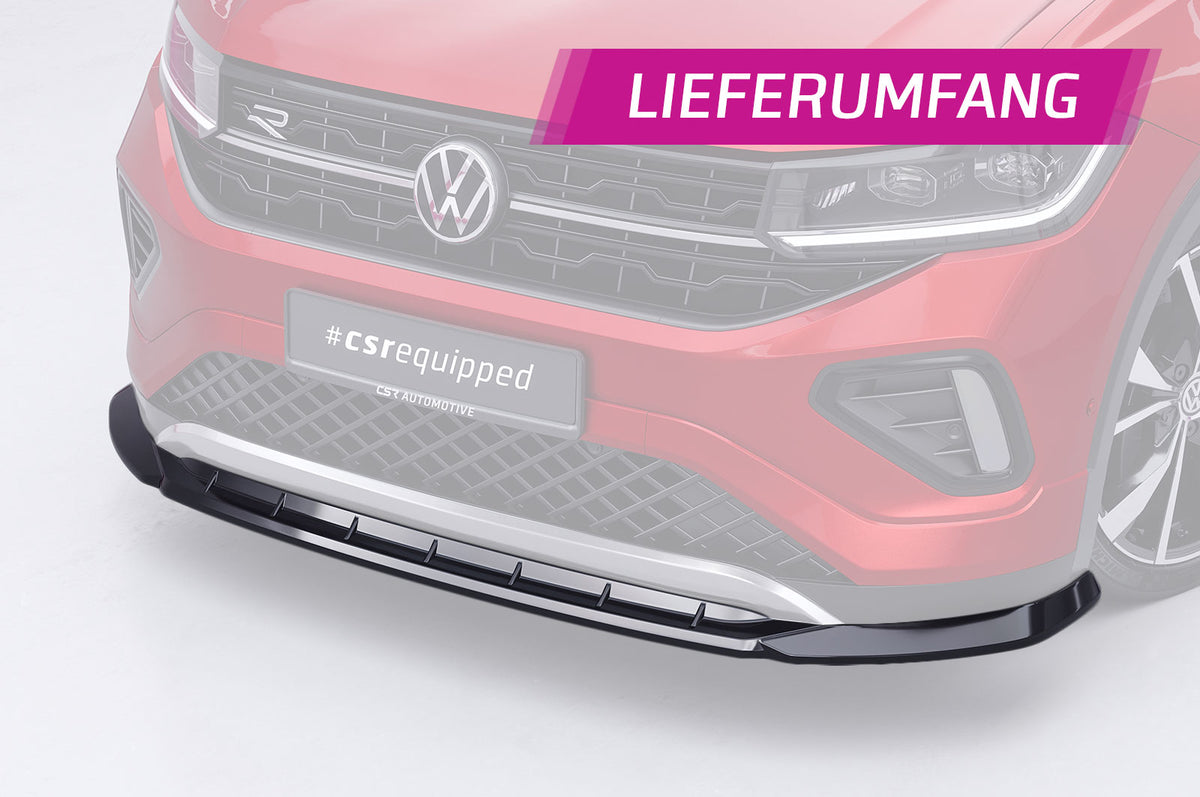 CSR Frontspoiler | Cup-Spoilerlippe mit ABE für VW T-Cross R-Line CSL010