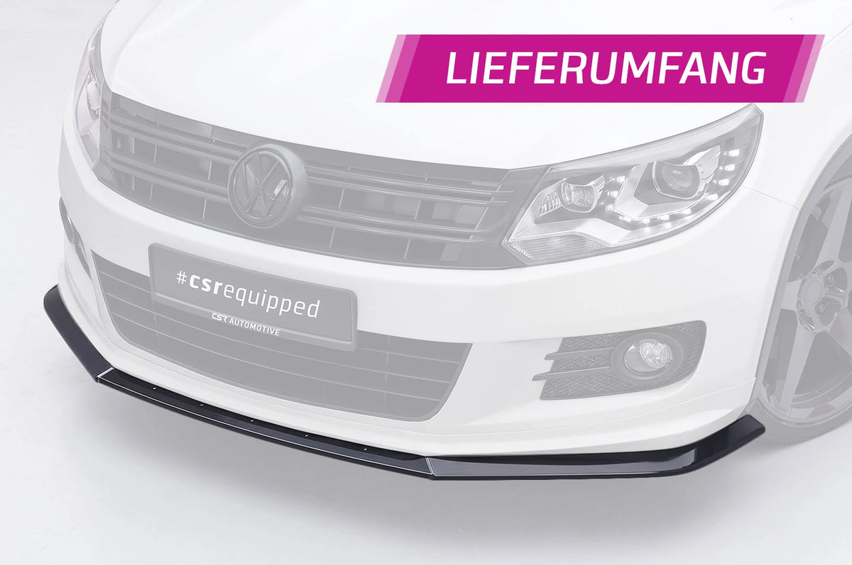 CSR Frontspoiler | Cup-Spoilerlippe mit ABE für VW Tiguan 1 (5N) R-Line CSL030