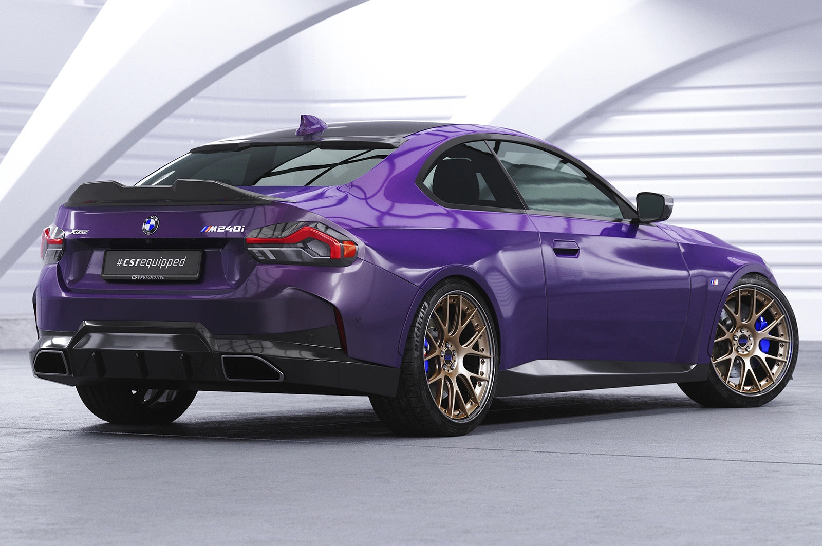 CSR Heckscheibenblende mit ABE für BMW 2er G42 / G87 Coupe HSB097