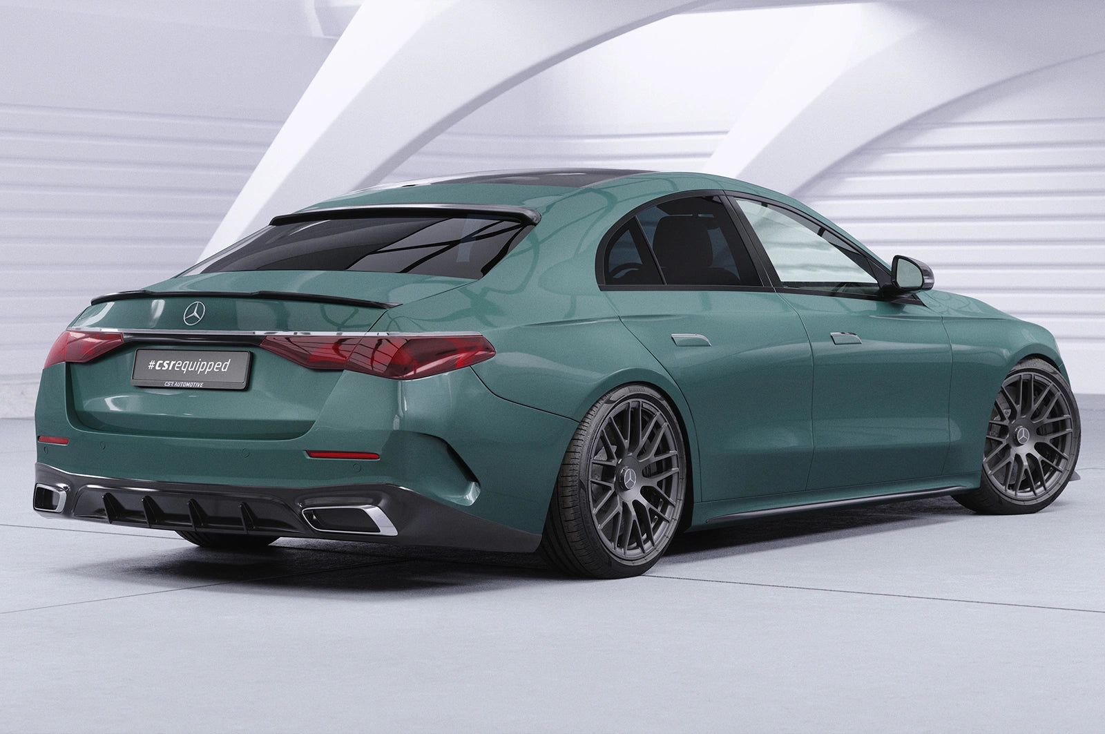 CSR Heckscheibenblend mit ABE für Mercedes Benz E-Klasse W214 Limousine HSB130-L Lackierung erforderlich