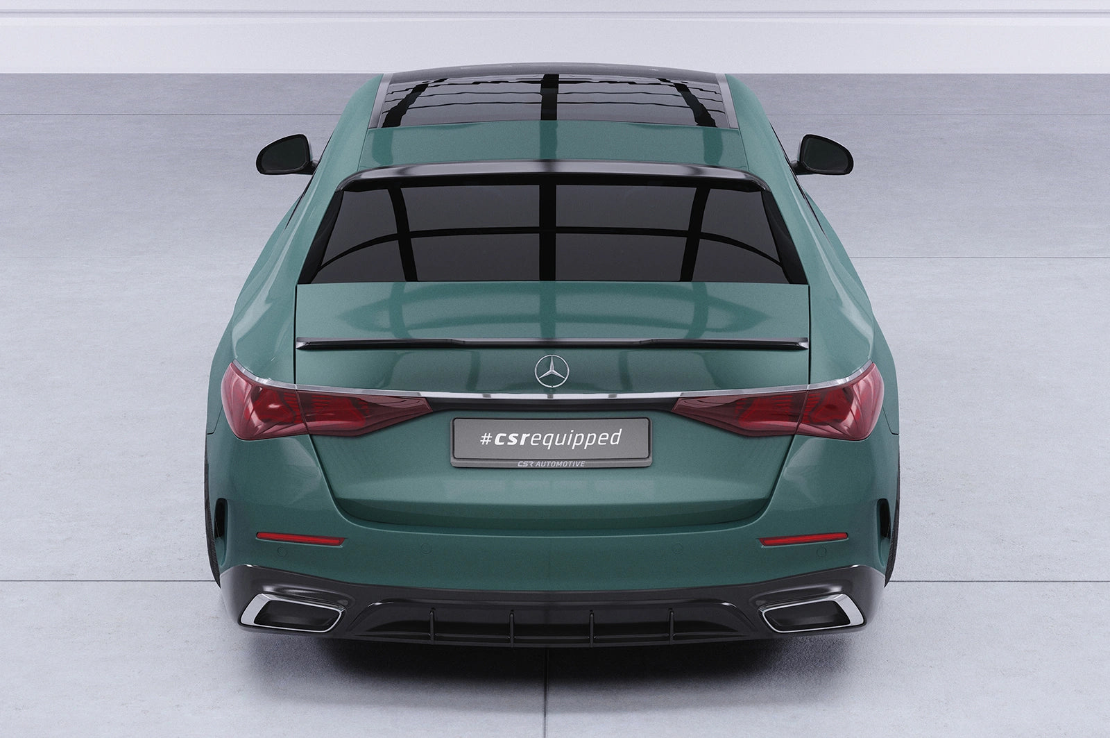 CSR Heckscheibenblend mit ABE für Mercedes Benz E-Klasse W214 Limousine HSB130-L Lackierung erforderlich