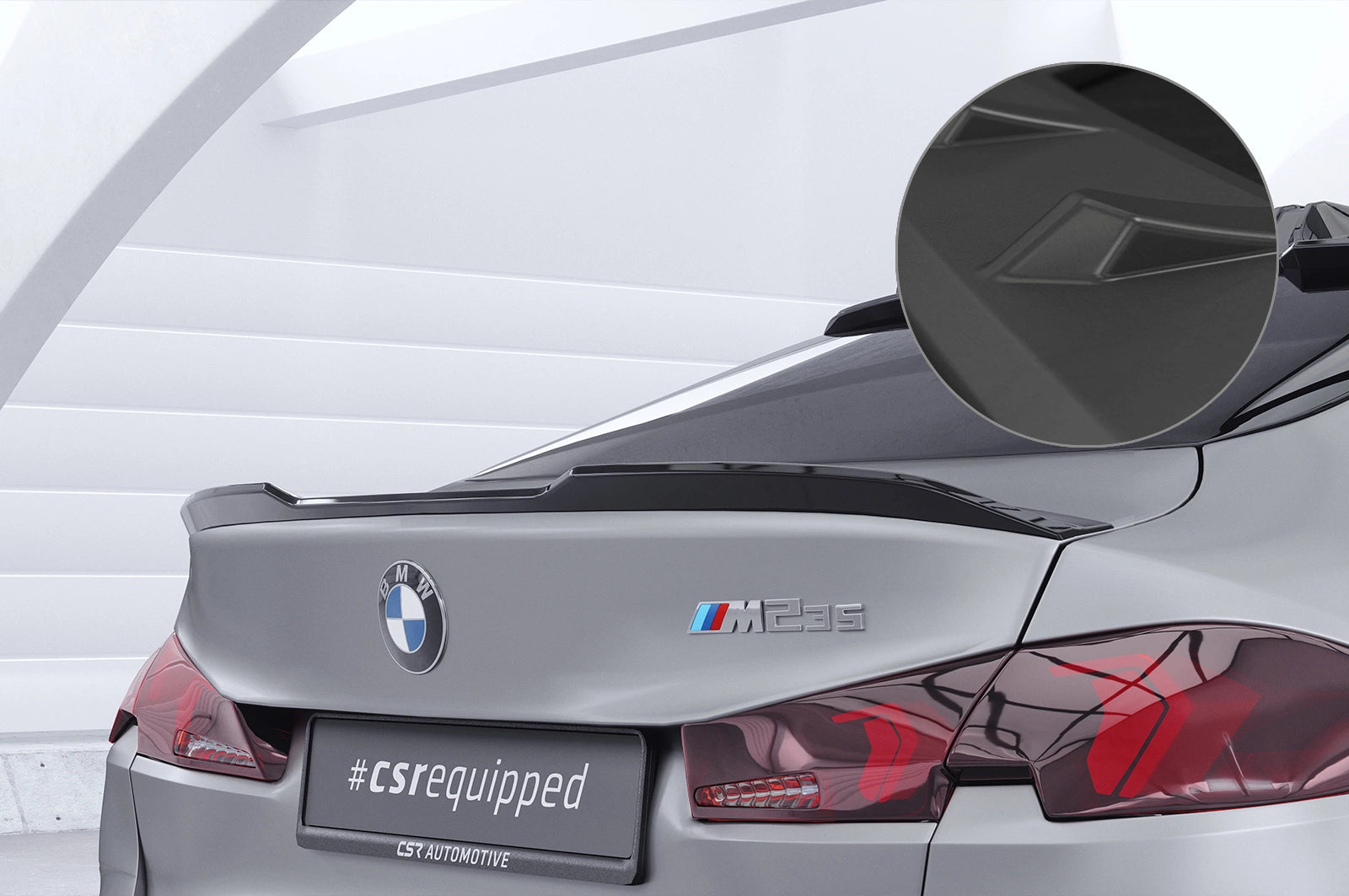 CSR Heckspoiler | Heckflügel mit ABE für BMW 2er F74 M Sportpaket Pro / M235 HF322-L Unlackiert roh (Lackierung erforderlich)