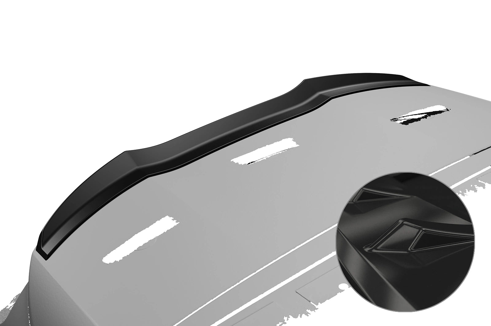 CSR Heckspoiler | Heckflügel mit ABE für Cupra Terramar HF299-G Glossy schwarz Hochglanz (keine Lackierung erforderlich)