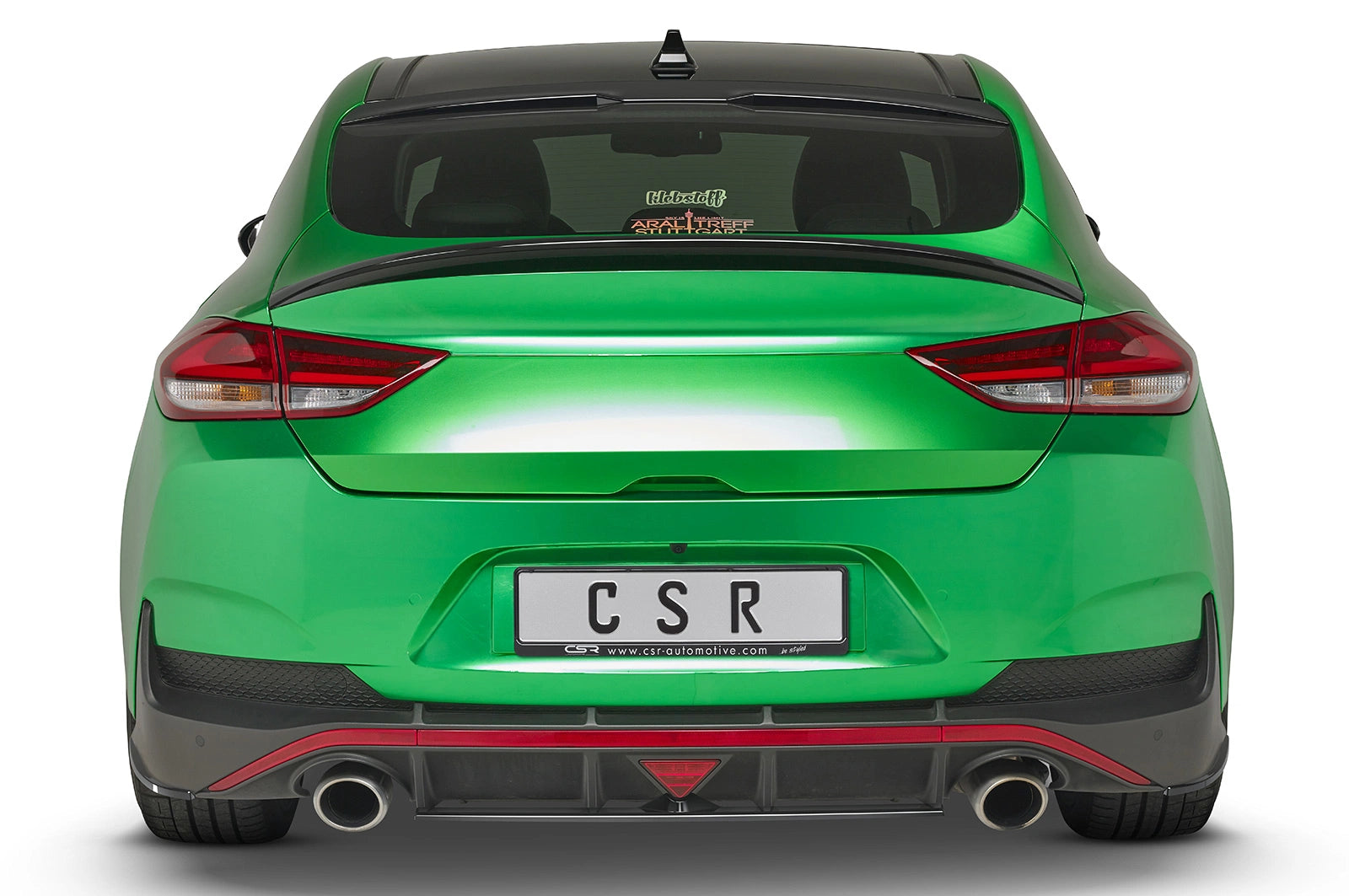 CSR Heckspoiler | Heckflügel mit ABE für Hyundai I30 N (PD) Fastback HF788-C Carbon Look Hochglanz (keine Lackierung erforderlich)