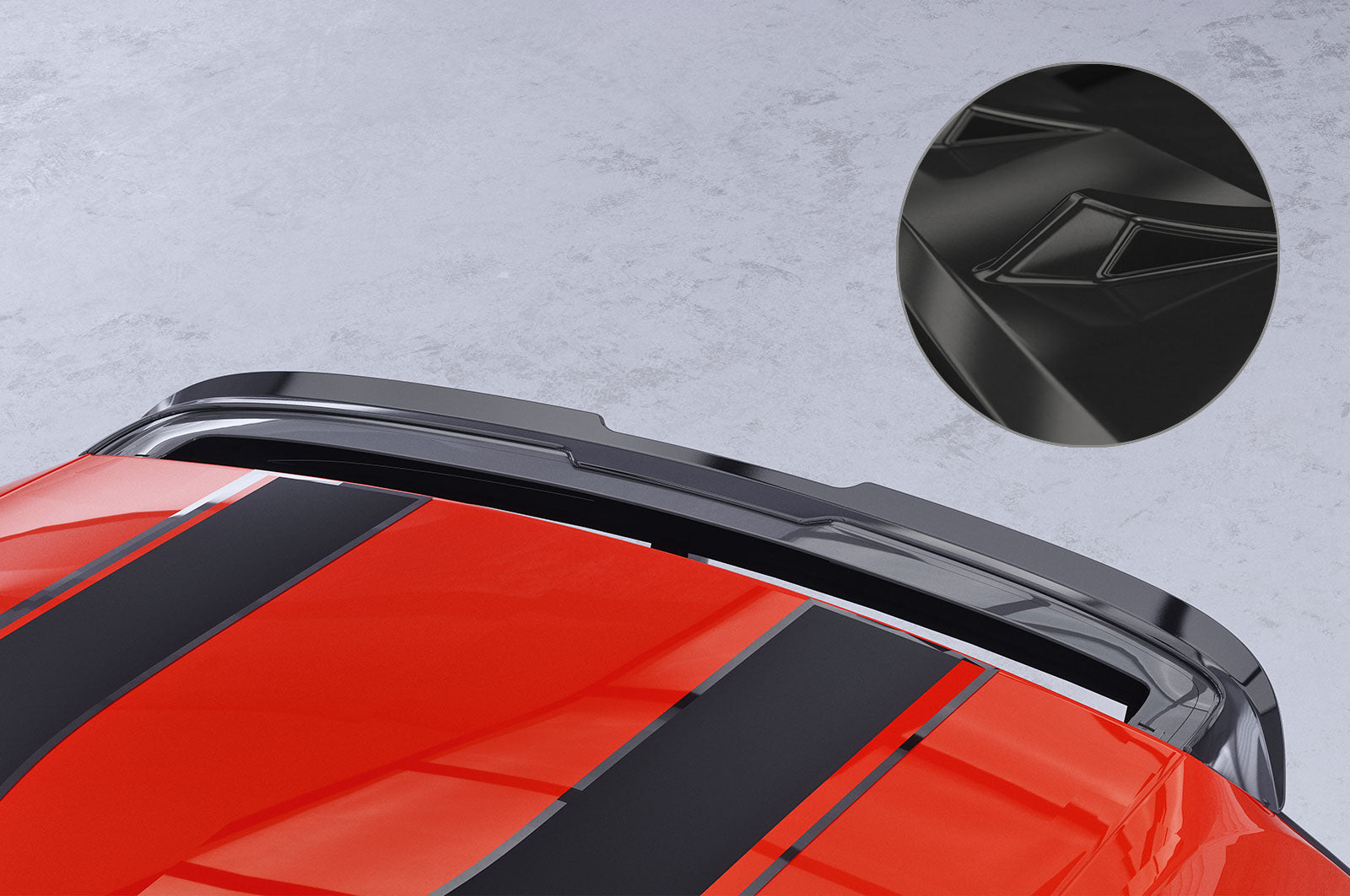 CSR Heckspoiler | Heckflügel mit ABE für Renault Twingo 3 HF742-G Glossy schwarz Hochglanz (keine Lackierung erforderlich)