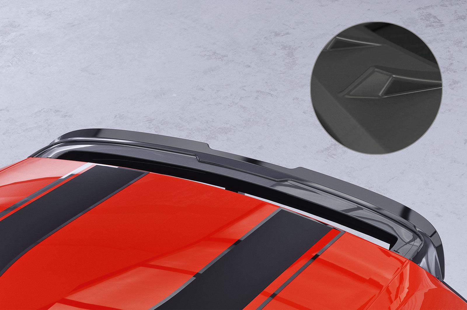 CSR Heckspoiler | Heckflügel mit ABE für Renault Twingo 3 HF742-L Unlackiert roh (Lackierung erforderlich)