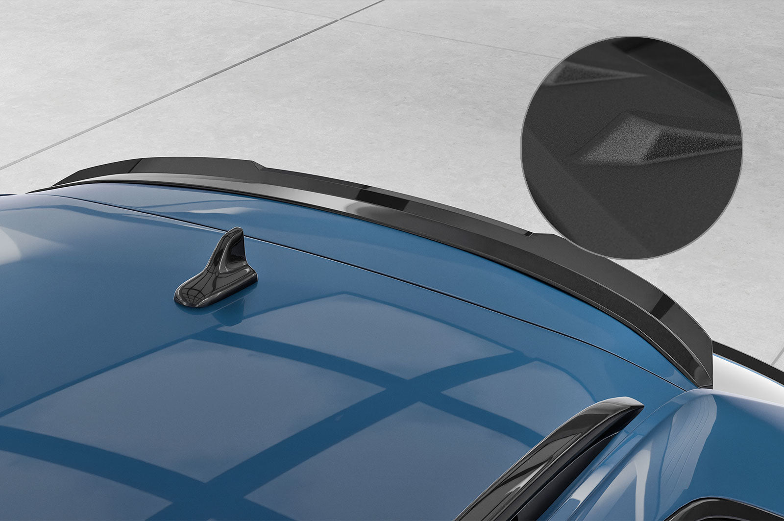 CSR Heckspoiler | Heckflügel mit ABE für Skoda Superb III (Typ 3V) Combi HF748-S Strukturiert schwarz matt (keine Lackierung erforderlich)