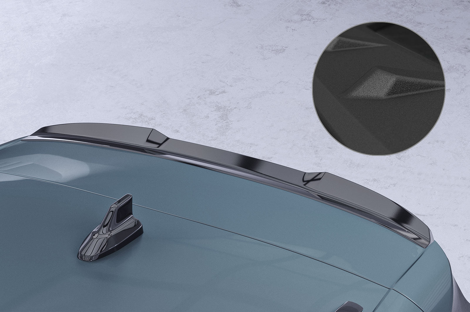 CSR Heckspoiler | Heckflügel mit ABE für VW Tayron HF298-S Strukturiert schwarz matt (keine Lackierung erforderlich)
