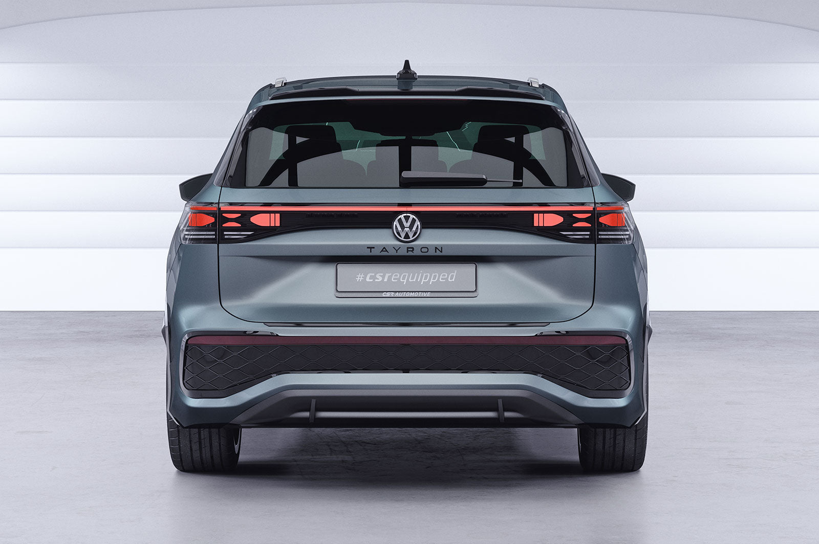 CSR Heckspoiler | Heckflügel mit ABE für VW Tayron HF298-S Strukturiert schwarz matt (keine Lackierung erforderlich)