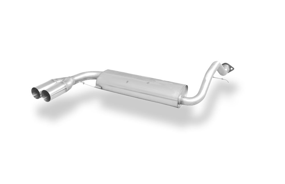 Fox passend für Honda Civic 4 + CRX II - EC8 EC9  ED6 ED7 ED9 Endschalldämpfer quer - 2x70 Typ 10 links