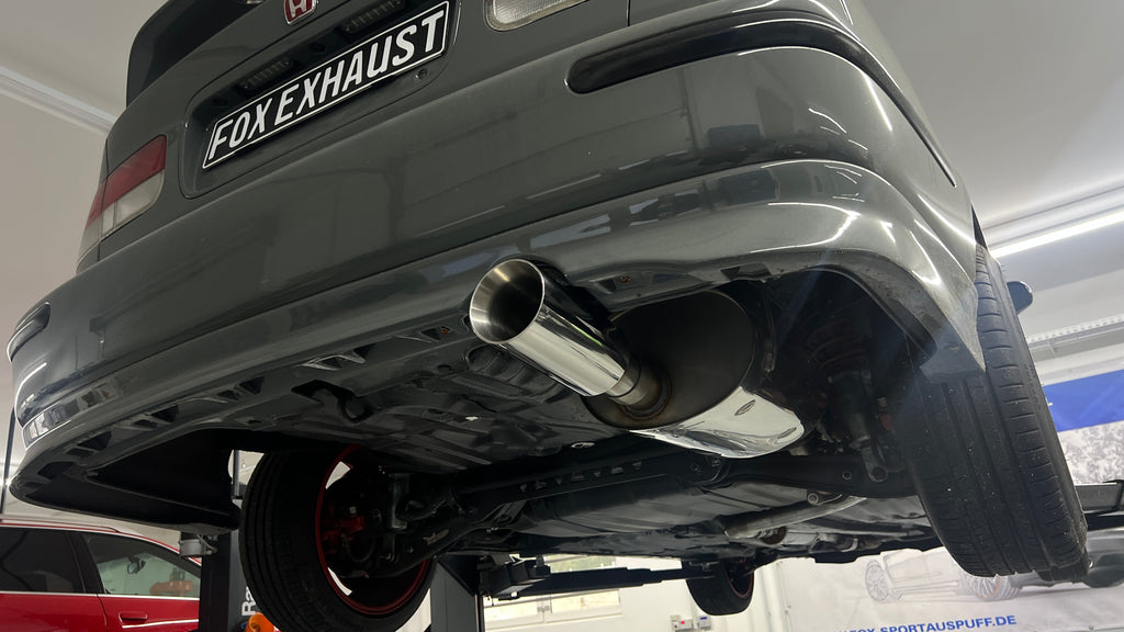 Fox passend fürHonda Civic 6 - EJ6 Coupe Endschalldämpfer einflutig - 1x100 Typ 24