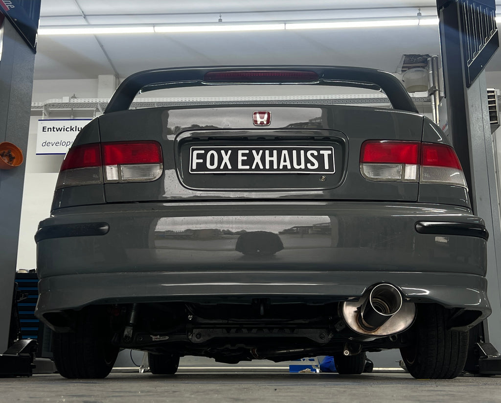 Fox passend fürHonda Civic 6 - EJ6 Coupe Endschalldämpfer einflutig - 1x100 Typ 24