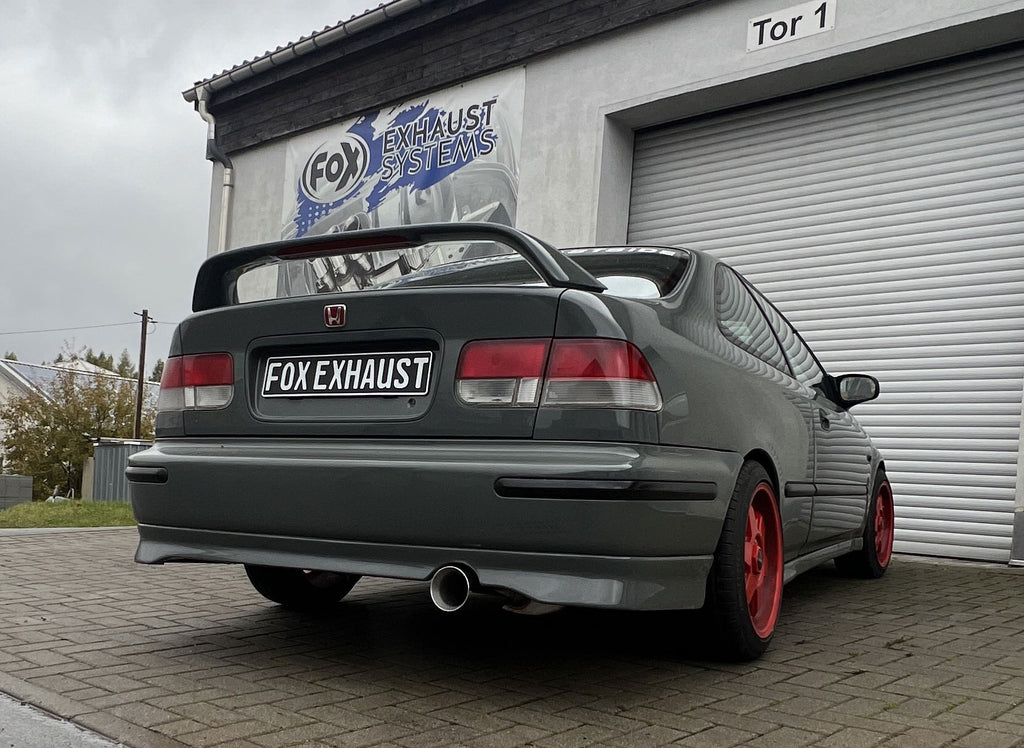 Fox passend fürHonda Civic 6 - EJ6 Coupe Endschalldämpfer einflutig - 1x100 Typ 24