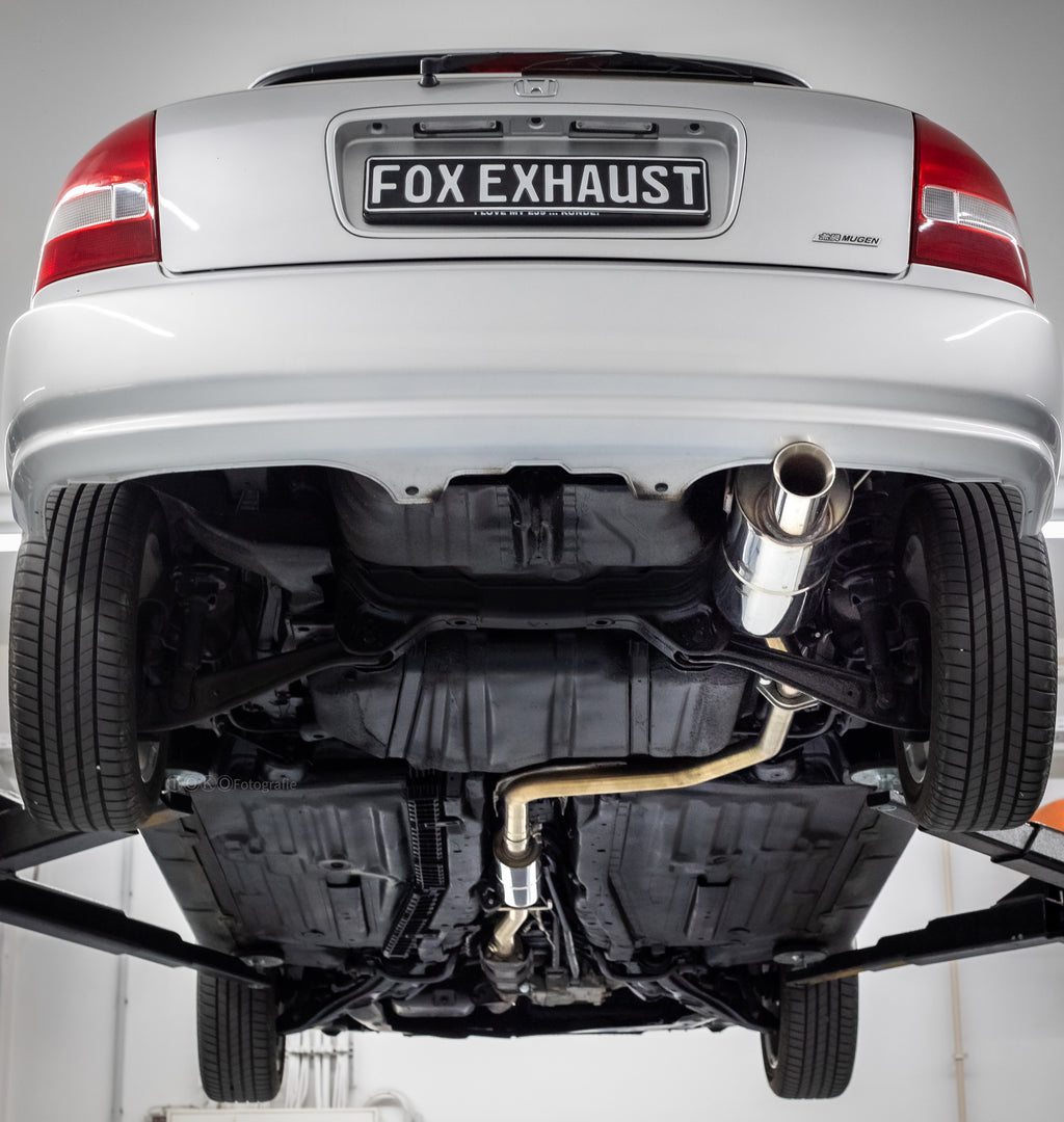 Fox passend fürHonda Civic 6 - EJ9 Hatchback Endschalldämpfer- und Vorschalldämpfer - 1x90 Typ 24