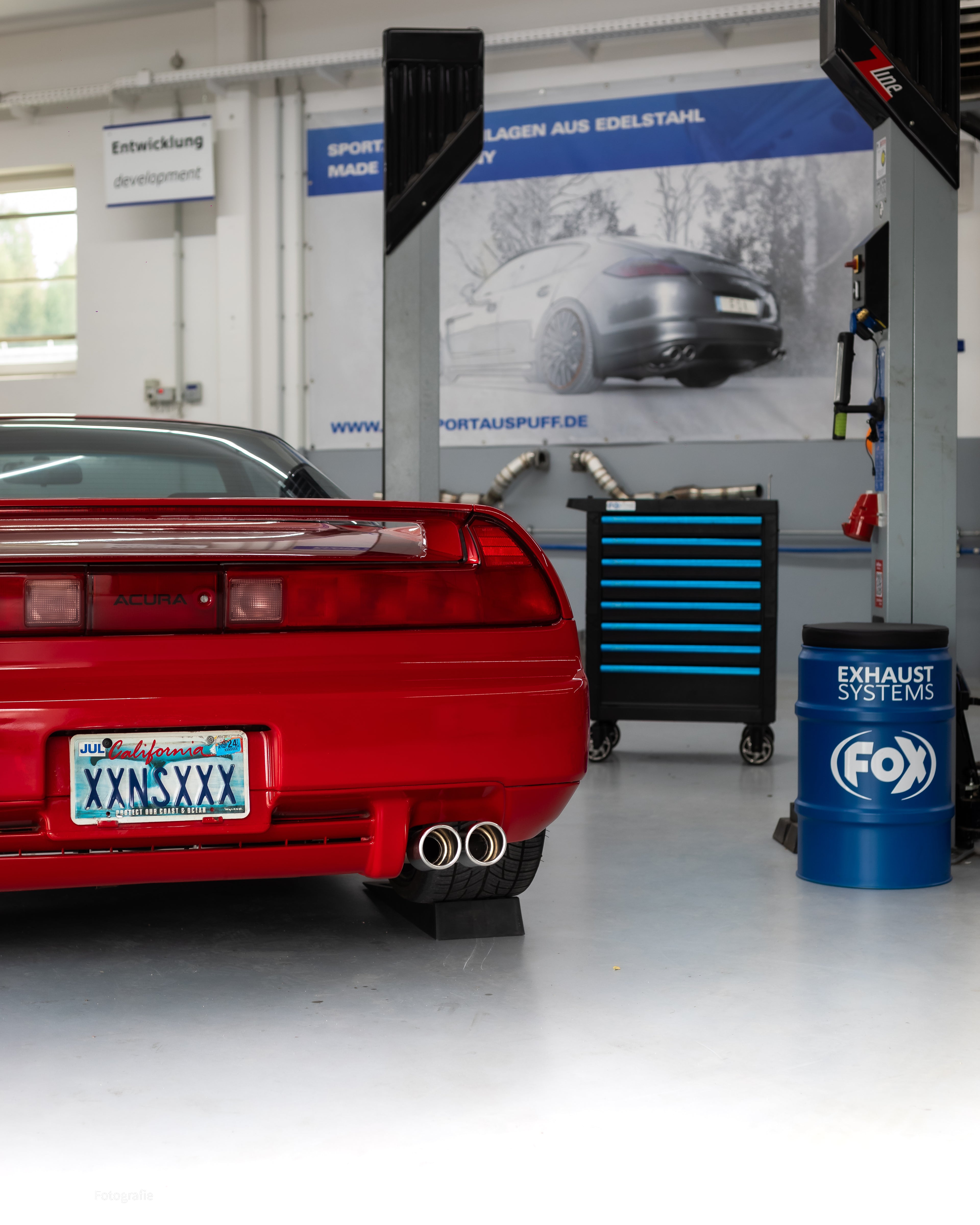 Fox passend für Honda NSX I/ Acura NSX I Coupe Endschalldämpfer quer Ausgang rechts/links - 2x76 Typ 16 rechts/links