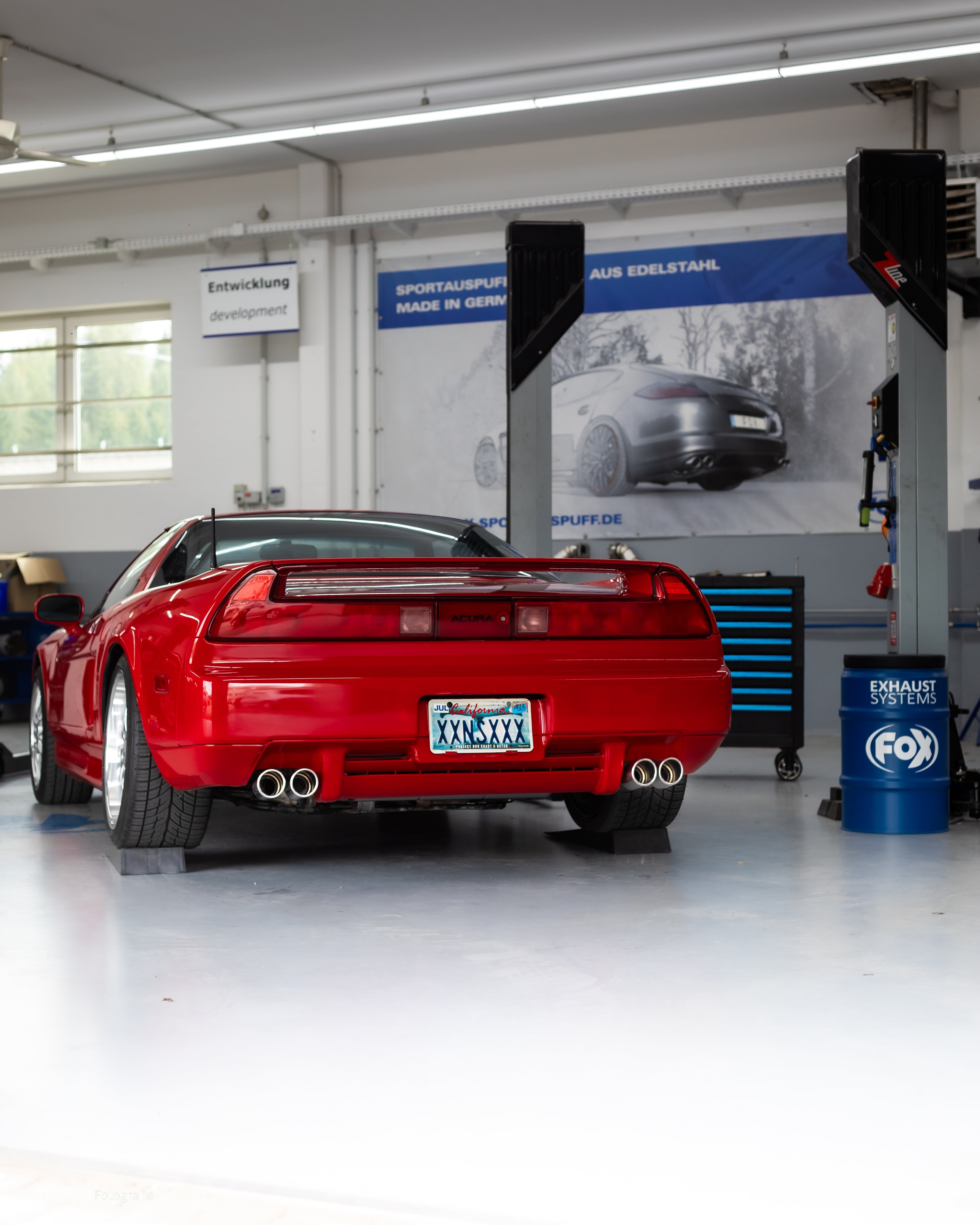 Fox passend fürHonda NSX I/ Acura NSX I Coupe Endschalldämpfer quer Ausgang rechts/links - 2x76 Typ 16 rechts/links