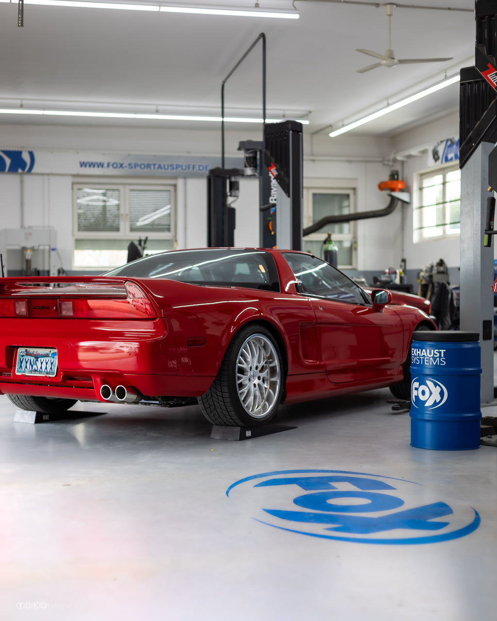 Fox passend fürHonda NSX I/ Acura NSX I Coupe Endschalldämpfer quer Ausgang rechts/links - 2x76 Typ 16 rechts/links