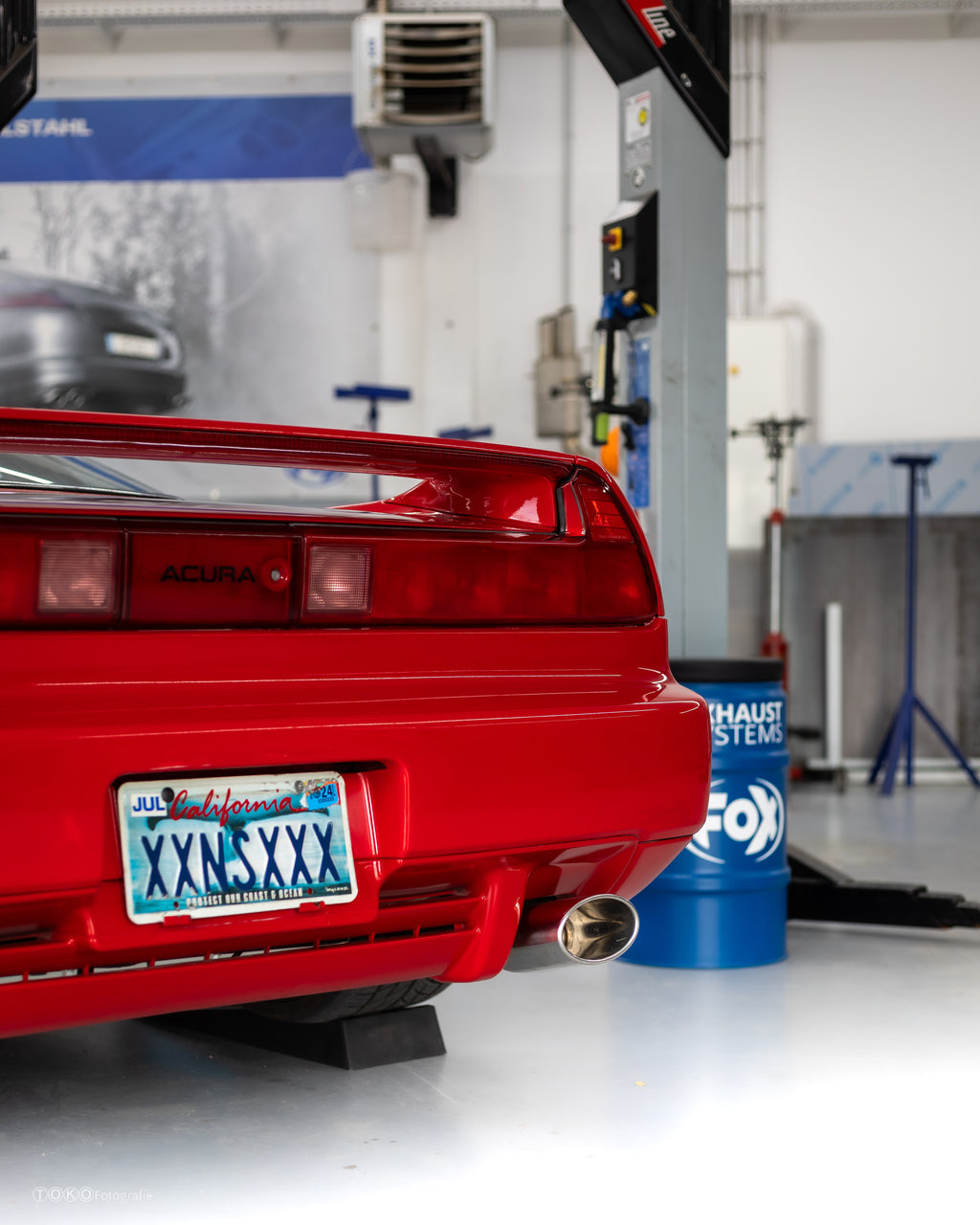 Fox passend fürHonda NSX I/ Acura NSX I Coupe Endschalldämpfer quer Ausgang rechts/links - 140x90 Typ 32 rechts/links