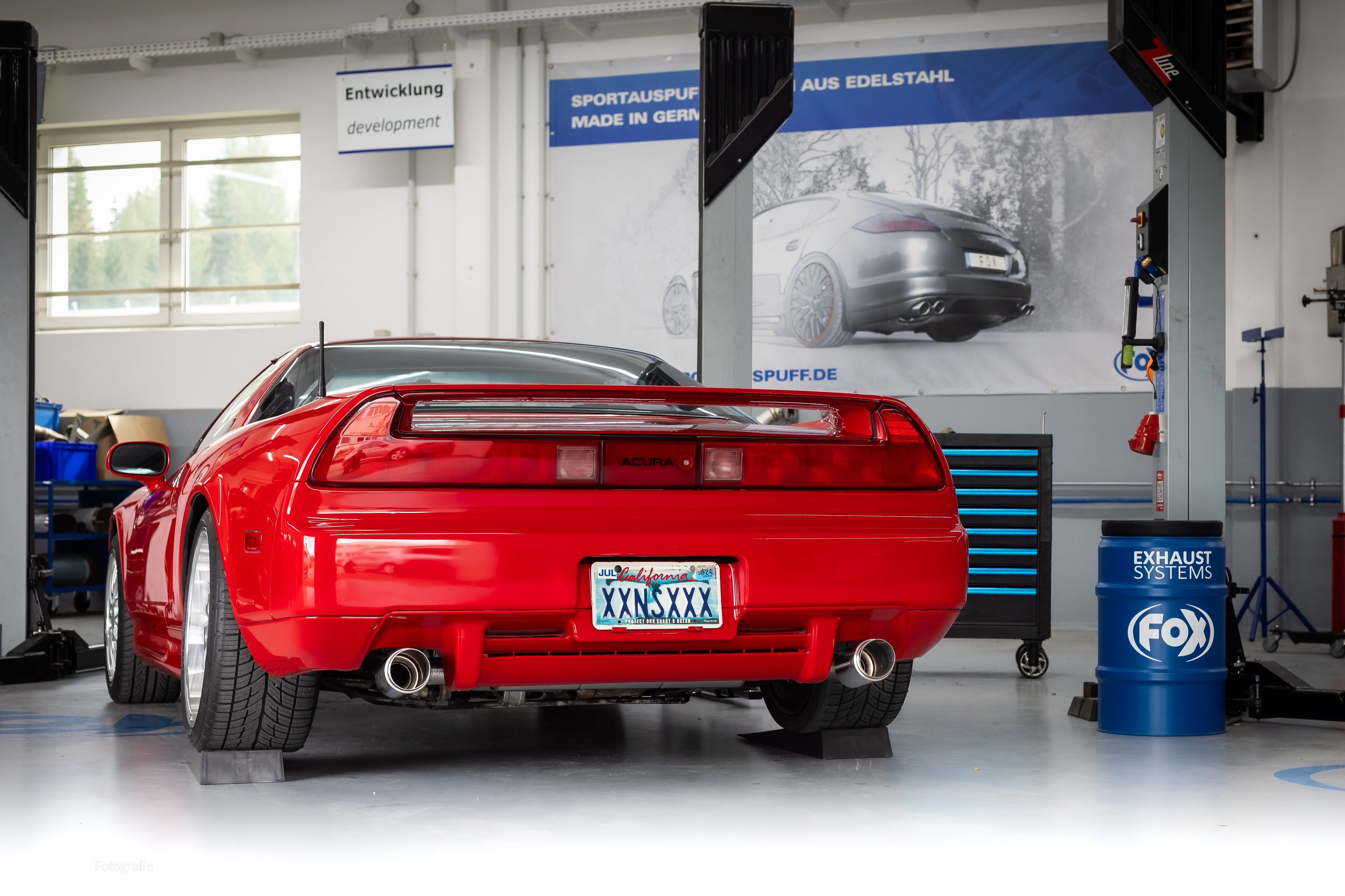 Fox passend fürHonda NSX I/ Acura NSX I Coupe Endschalldämpfer quer Ausgang rechts/links - 1x100 Typ 27 rechts/links