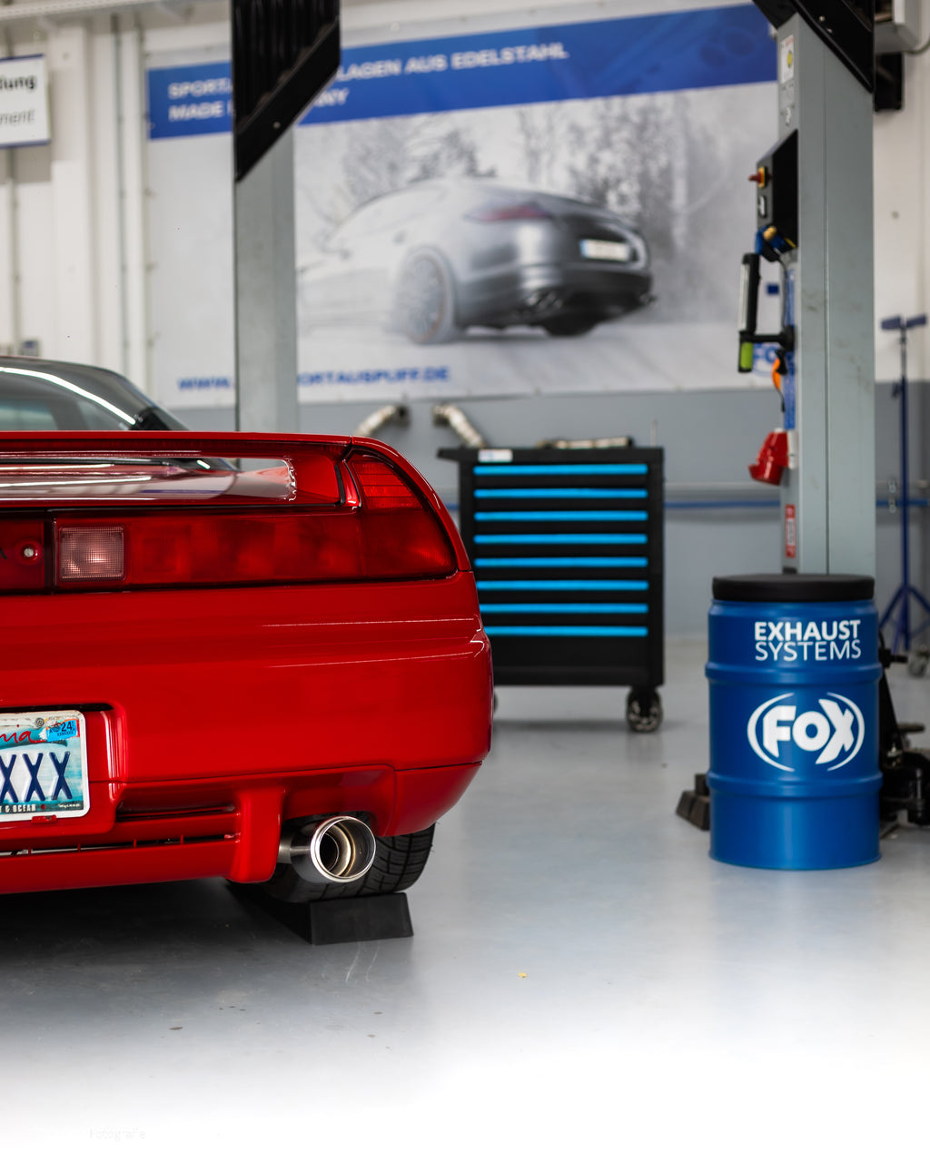 Fox passend fürHonda NSX I/ Acura NSX I Coupe Endschalldämpfer quer Ausgang rechts/links - 1x100 Typ 27 rechts/links