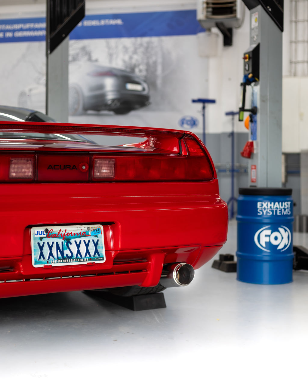 Fox passend fürHonda NSX I/ Acura NSX I Coupe Endschalldämpfer quer Ausgang rechts/links - 1x100 Typ 27 rechts/links