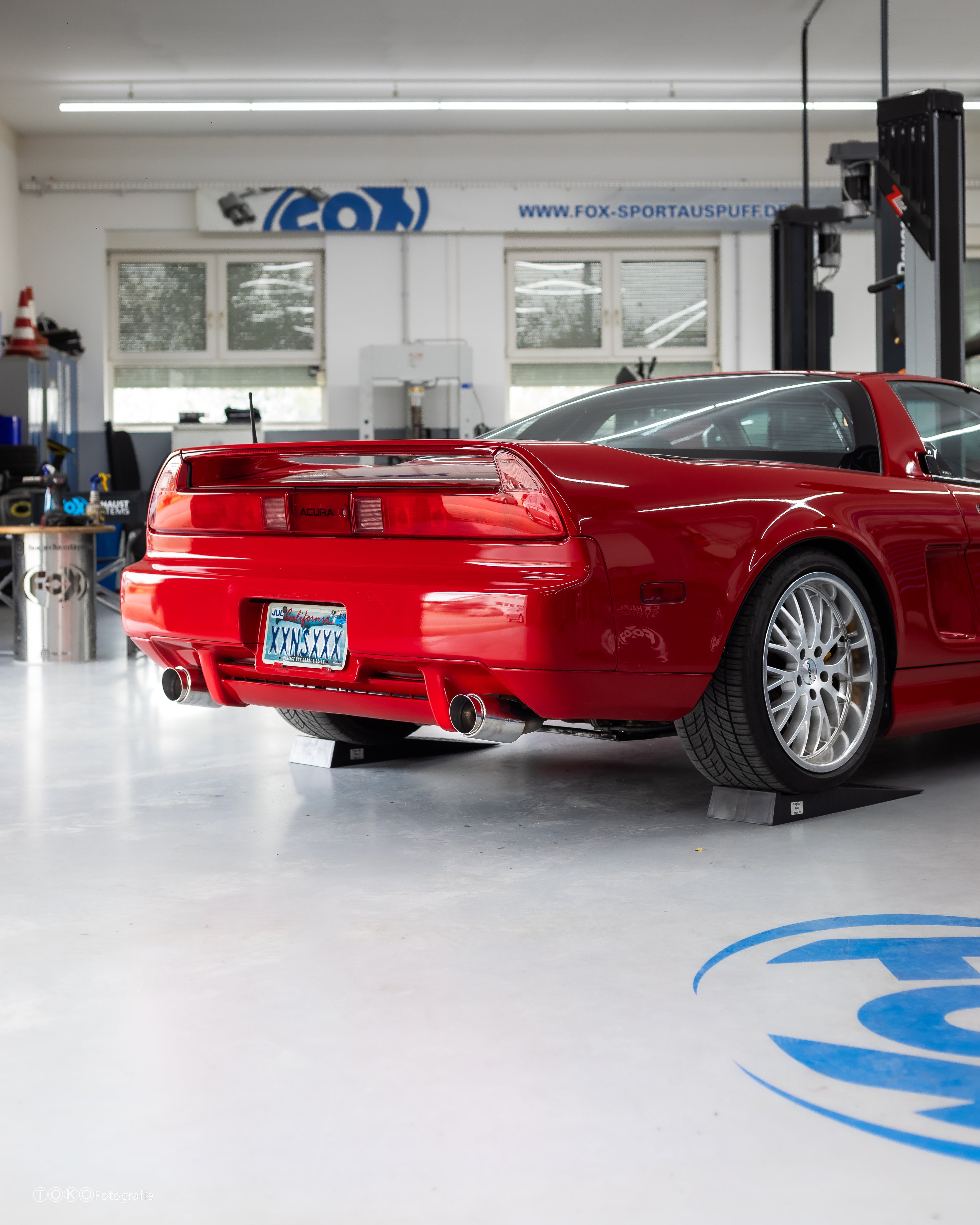 Fox passend für Honda NSX I/ Acura NSX I Coupe Endschalldämpfer quer Ausgang rechts/links - 1x100 Typ 27 rechts/links