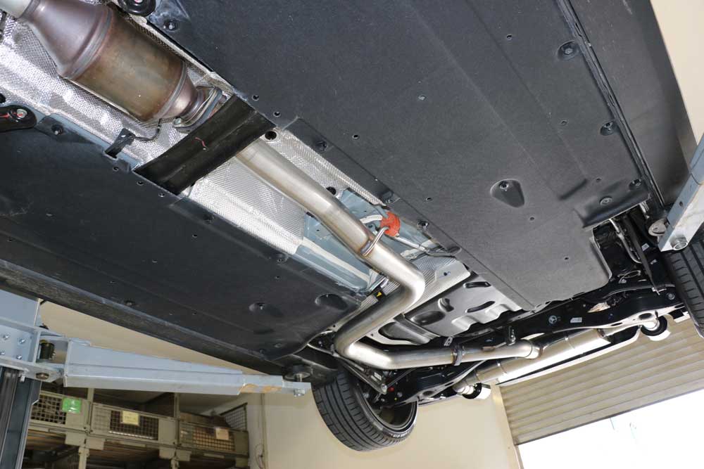 Fox passend fürHyundai i30N + Fastback Verbindungsrohr 76mm ESD mit OPF
