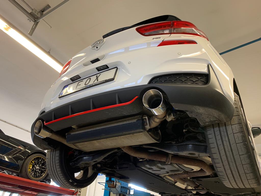 Fox passend fürHyundai i30N Performance + Fastback Endrohre passend auf den originalen Endschalldämpfer - 1x114 Typ 25 rechts/links