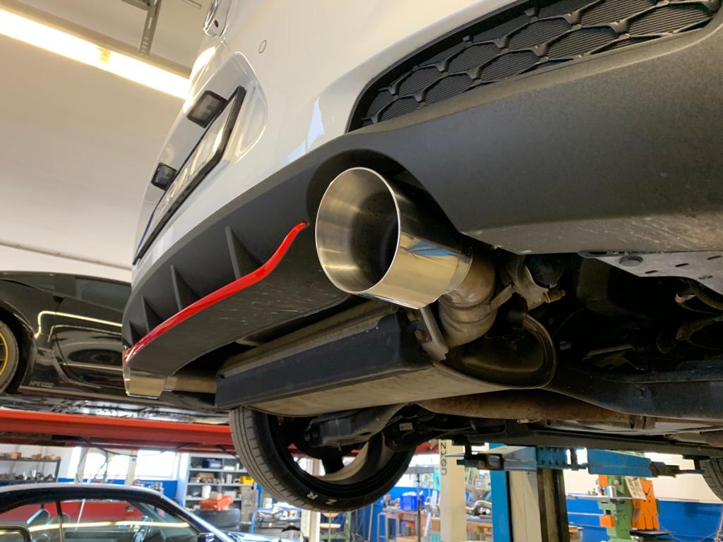 Fox passend fürHyundai i30N Performance + Fastback Endrohre passend auf den originalen Endschalldämpfer - 1x114 Typ 25 rechts/links