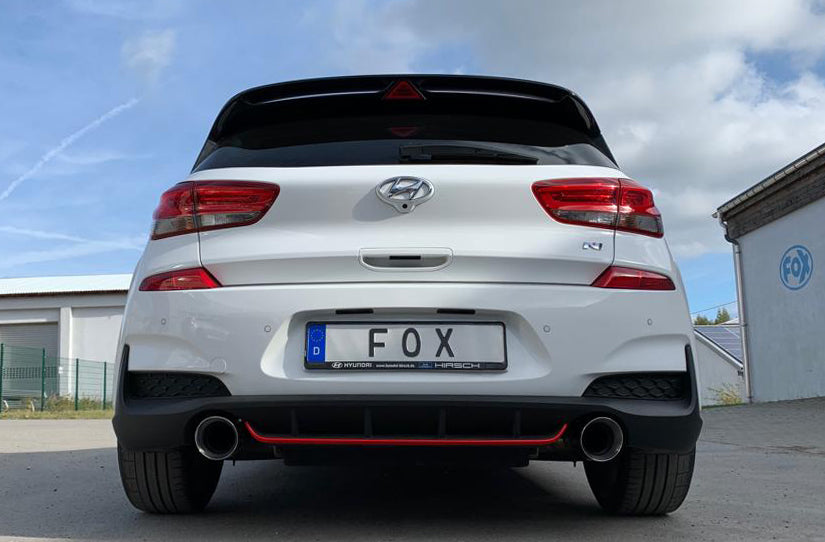 Fox passend fürHyundai i30N Performance + Fastback Endrohre passend auf den originalen Endschalldämpfer - 1x114 Typ 25 rechts/links
