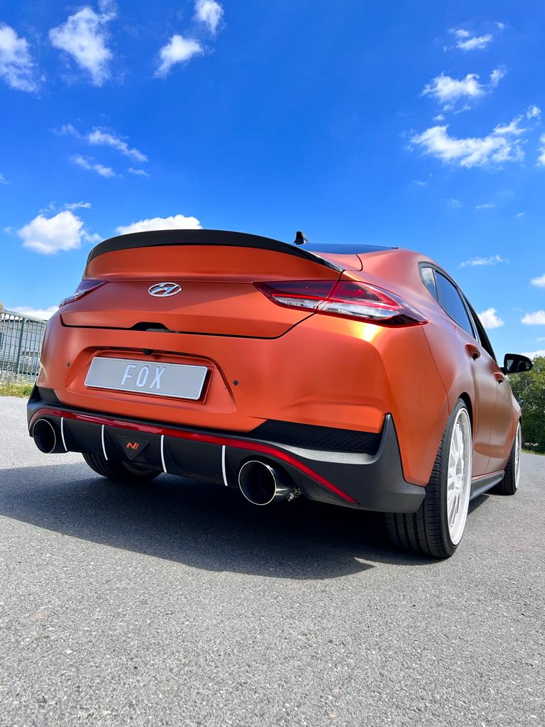 Fox passend fürHyundai i30N Fastback Facelift Endrohre passend auf den originalen Endschalldämpfer - 1x130 Typ 14 rechts/links