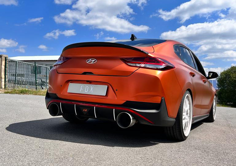 Fox passend fürHyundai i30N Fastback Facelift Endrohre passend auf den originalen Endschalldämpfer - 1x160 Typ 10 rechts/links