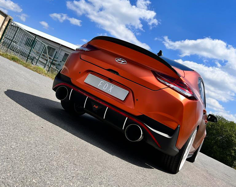 Fox passend für Hyundai i30N Fastback Facelift Endrohre passend auf den originalen Endschalldämpfer - 1x160 Typ 10 rechts/links