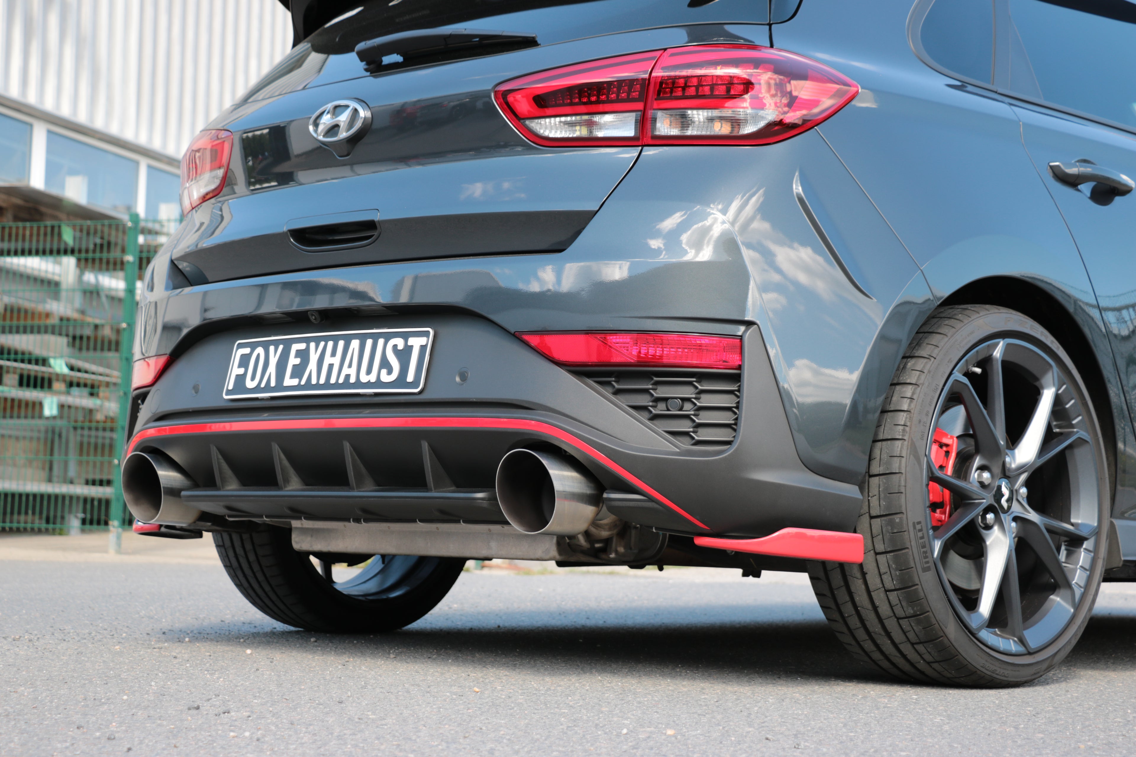Fox passend fürHyundai i30N Facelift Endrohre passend auf den originalen Endschalldämpfer - 1x130 Typ 14 rechts/links