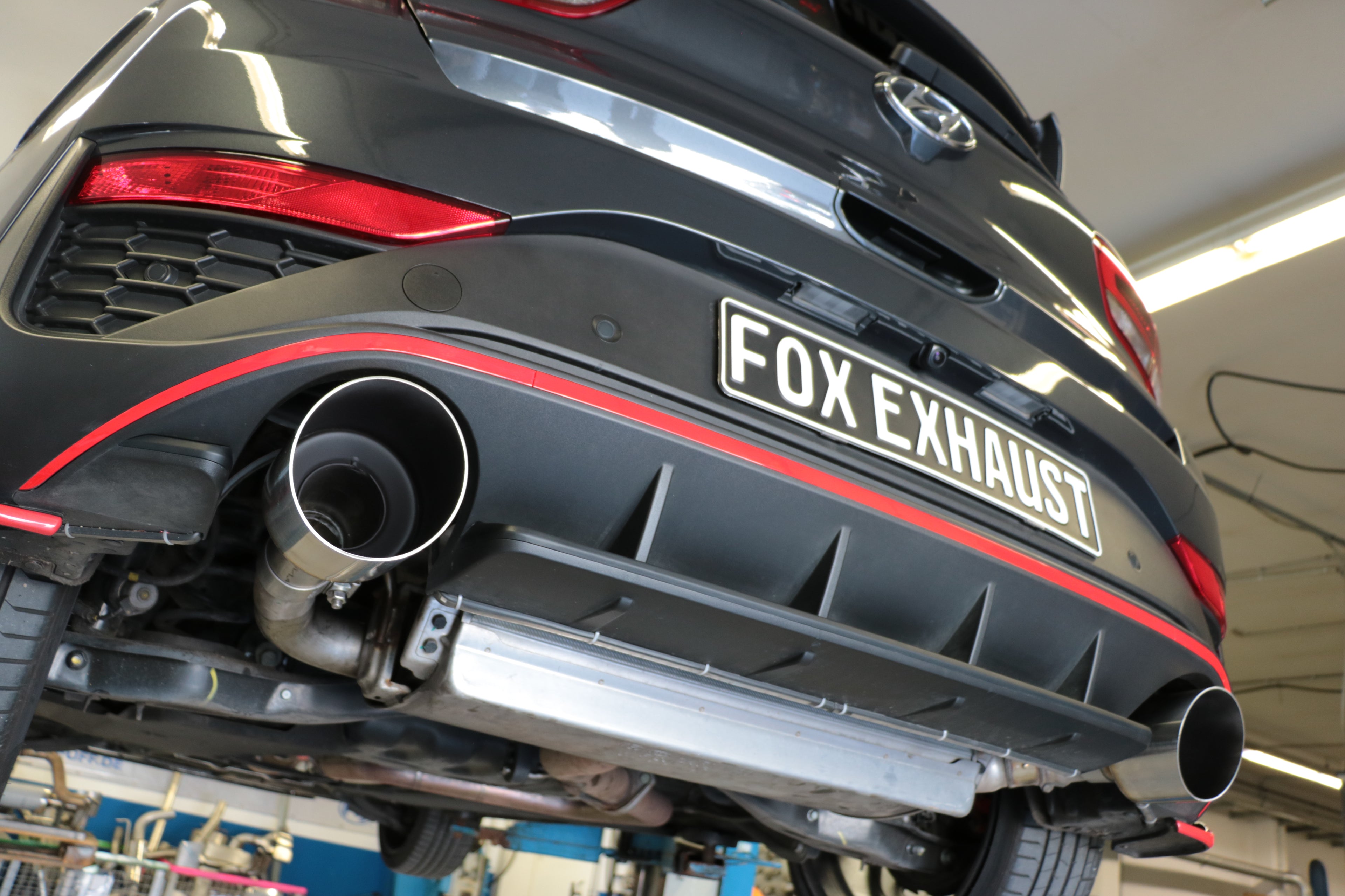 Fox passend fürHyundai i30N Facelift Endrohre passend auf den originalen Endschalldämpfer - 1x130 Typ 14 rechts/links