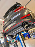 Fox passend für Hyundai i30N Facelift Endrohre passend auf den originalen Endschalldämpfer - 1x130 Typ 14 rechts/links mit eingefärbten Rand