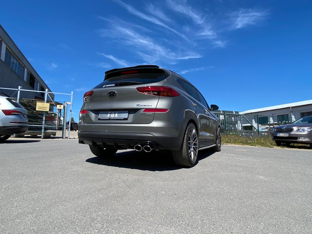 Fox passend für Hyundai Tucson TLE Diesel 4x4 mit AdBlue Endschalldämpfer Ausgang rechts - 2x115x85 Typ 44 rechts