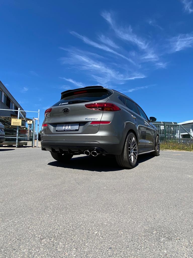 Fox passend fürHyundai Tucson TLE Diesel 4x4 mit AdBlue Endschalldämpfer Ausgang rechts - 2x115x85 Typ 44 rechts