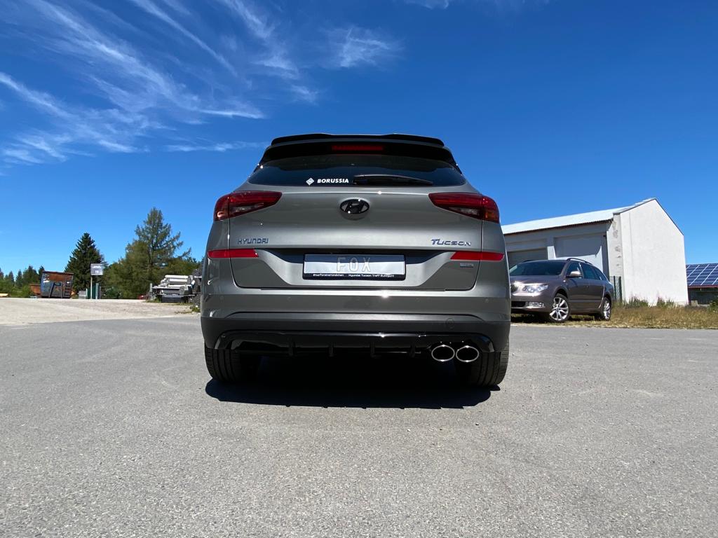 Fox passend fürHyundai Tucson TLE Diesel 4x4 mit AdBlue Endschalldämpfer Ausgang rechts - 2x115x85 Typ 44 rechts