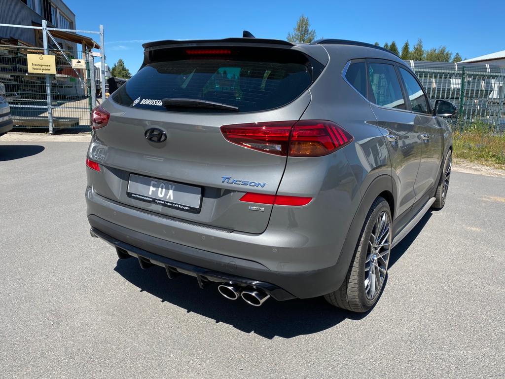 Fox passend fürHyundai Tucson TLE Diesel 4x4 mit AdBlue Endschalldämpfer Ausgang rechts - 2x115x85 Typ 44 rechts
