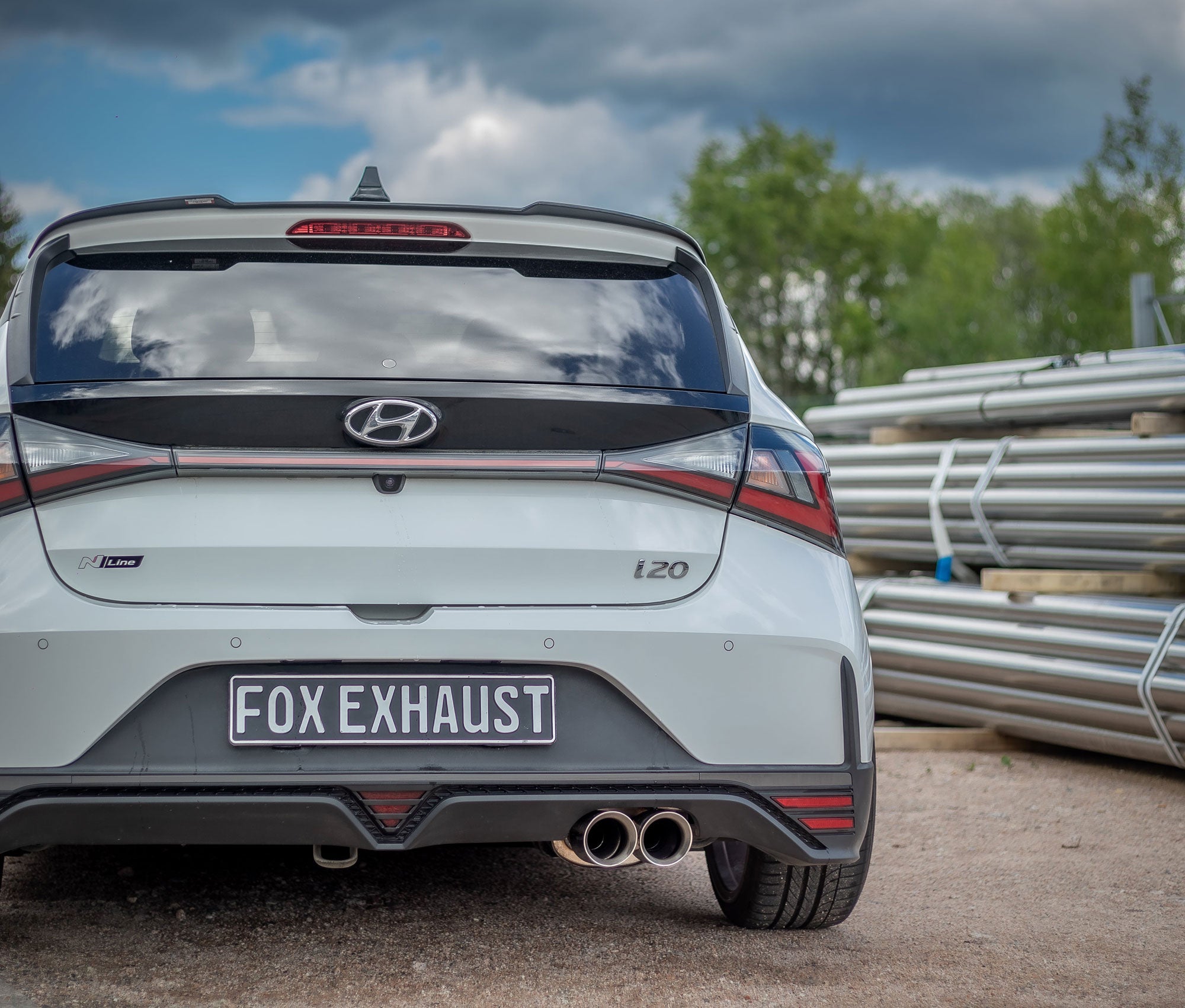 Fox passend fürHyundai I20 - BC3 End- und Vorschalldämpfer - 2x90 Typ 25