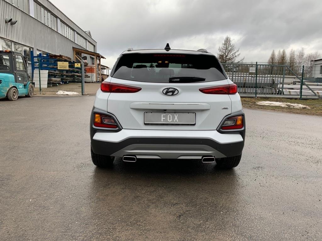 Fox passend fürHyundai Kona 4WD - Endrohre in der Stoßstange Endschalldämpfer Ausgang rechts/links - 145x65 Typ 59 rechts/links