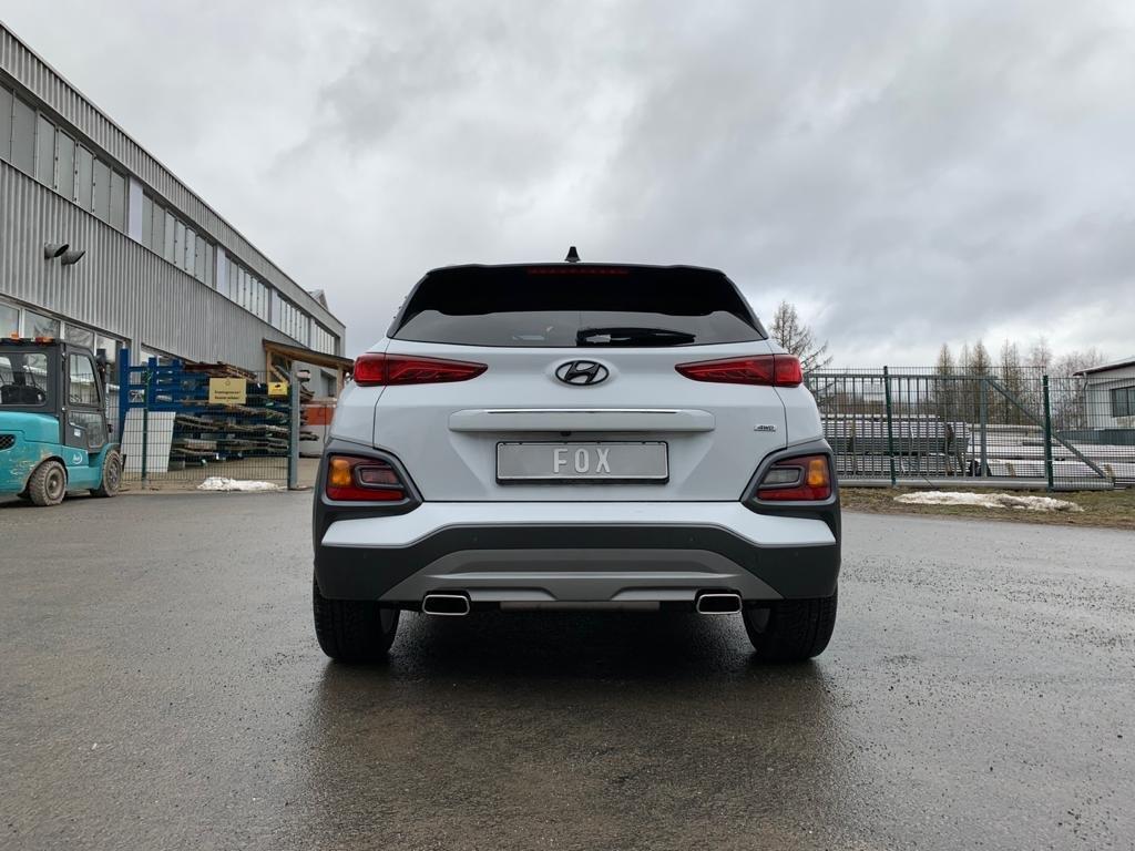 Fox passend fürHyundai Kona 4WD - Endrohre in der Stoßstange Endschalldämpfer Ausgang rechts/links - 145x65 Typ 59 rechts/links