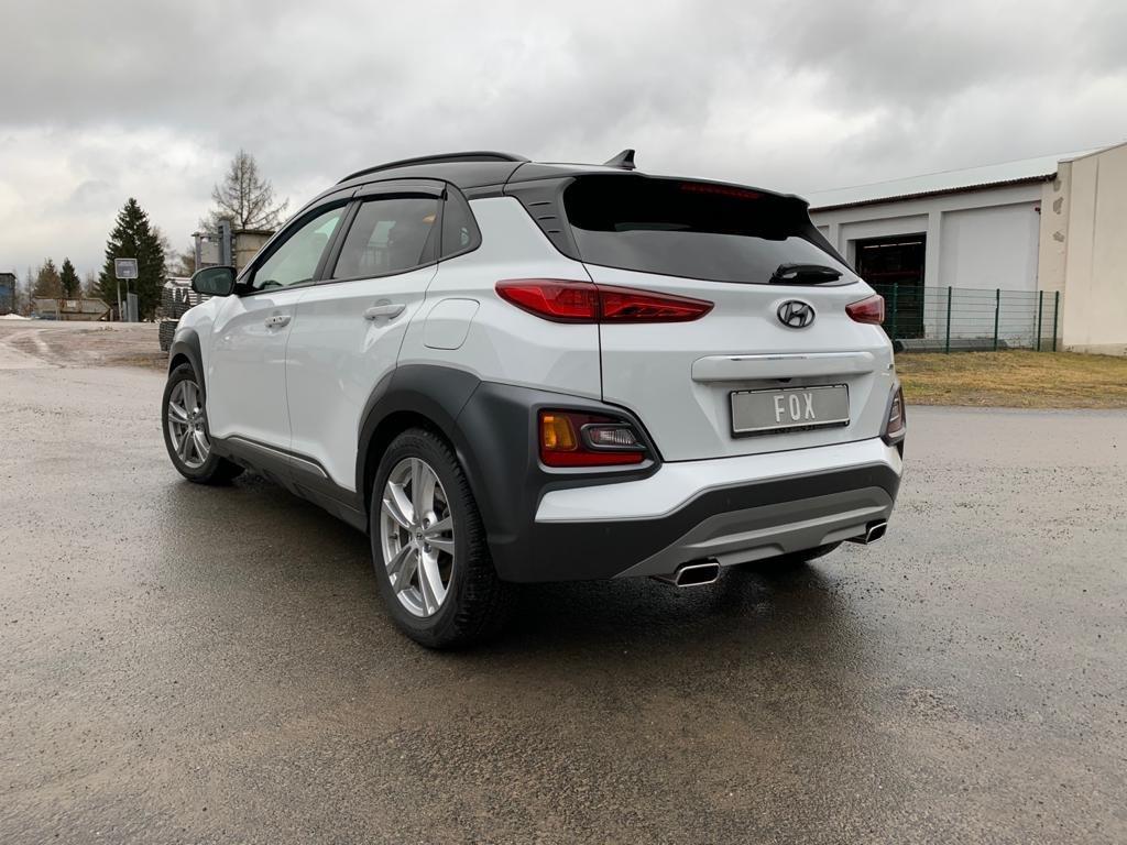 Fox passend für Hyundai Kona 4WD - Endrohre in der Stoßstange Endschalldämpfer Ausgang rechts/links - 145x65 Typ 59 rechts/links