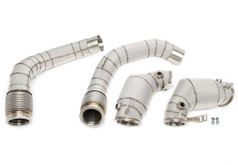 TA Technix Downpipe mit Hitzeschild und Katalysator für BMW 5er Serie, 8er Serie